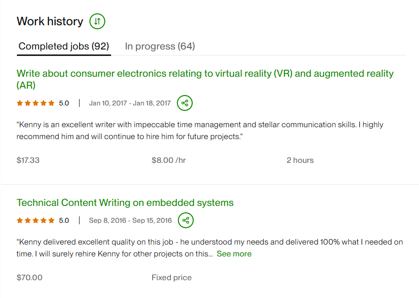 customer feedback, how to get top rated on Upwork