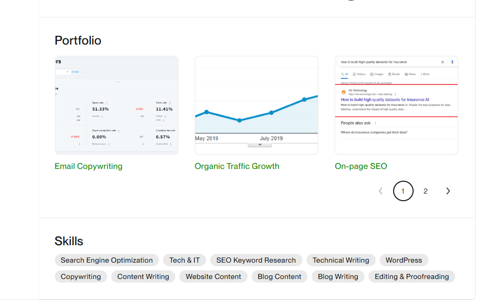 portfolio completion, how to get top rated on Upwork