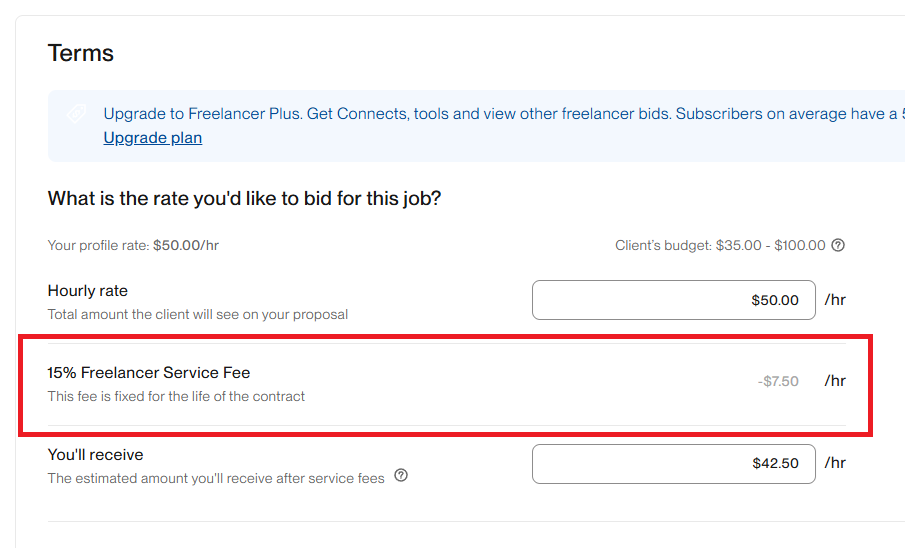 Upwork charges up to 15% service fee, is upwork a scam?